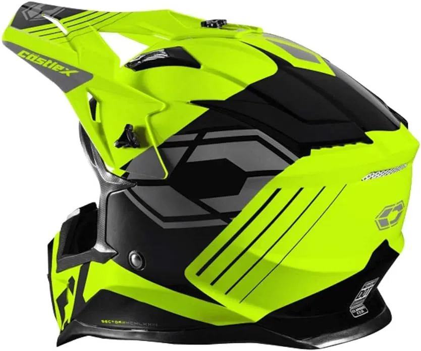Castle X CX200 Sector Moto Helmet (Hi-Vis - Medium)