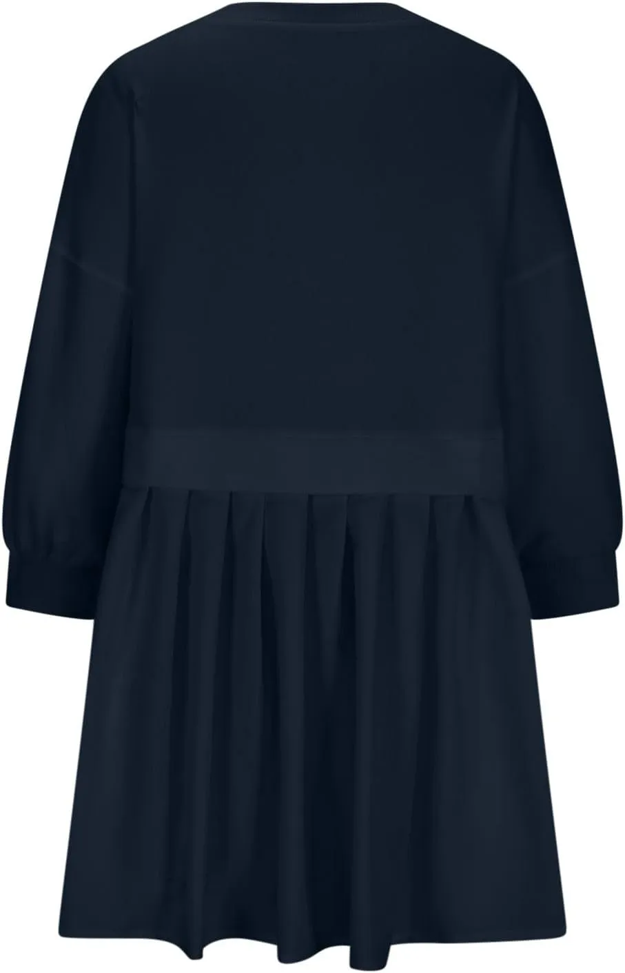 Casual Dresses for Women Plus Size Fall Fashion Long Sleeve Crewneck Patchwork Sweatshirt Dress Sweet Cute Pullover