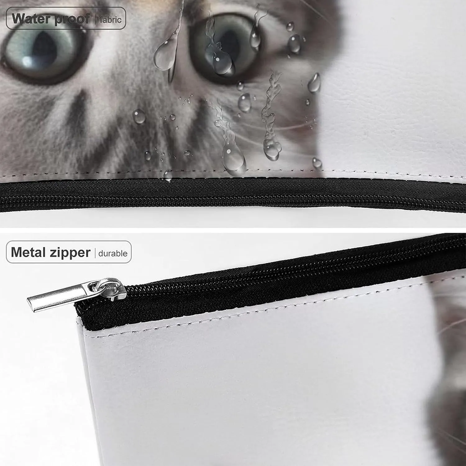 Cats Cosmetic Bag Portable Toiletry Bag Large Capacity Travel Makeup Bags Beauty Makeup Organizer for Full-Sized Shampoo Conditioner Brushes Set Makeup Accessories