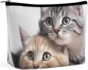 Cats Cosmetic Bag Portable Toiletry Bag Large Capacity Travel Makeup Bags Beauty Makeup Organizer for Full-Sized Shampoo Conditioner Brushes Set Makeup Accessories