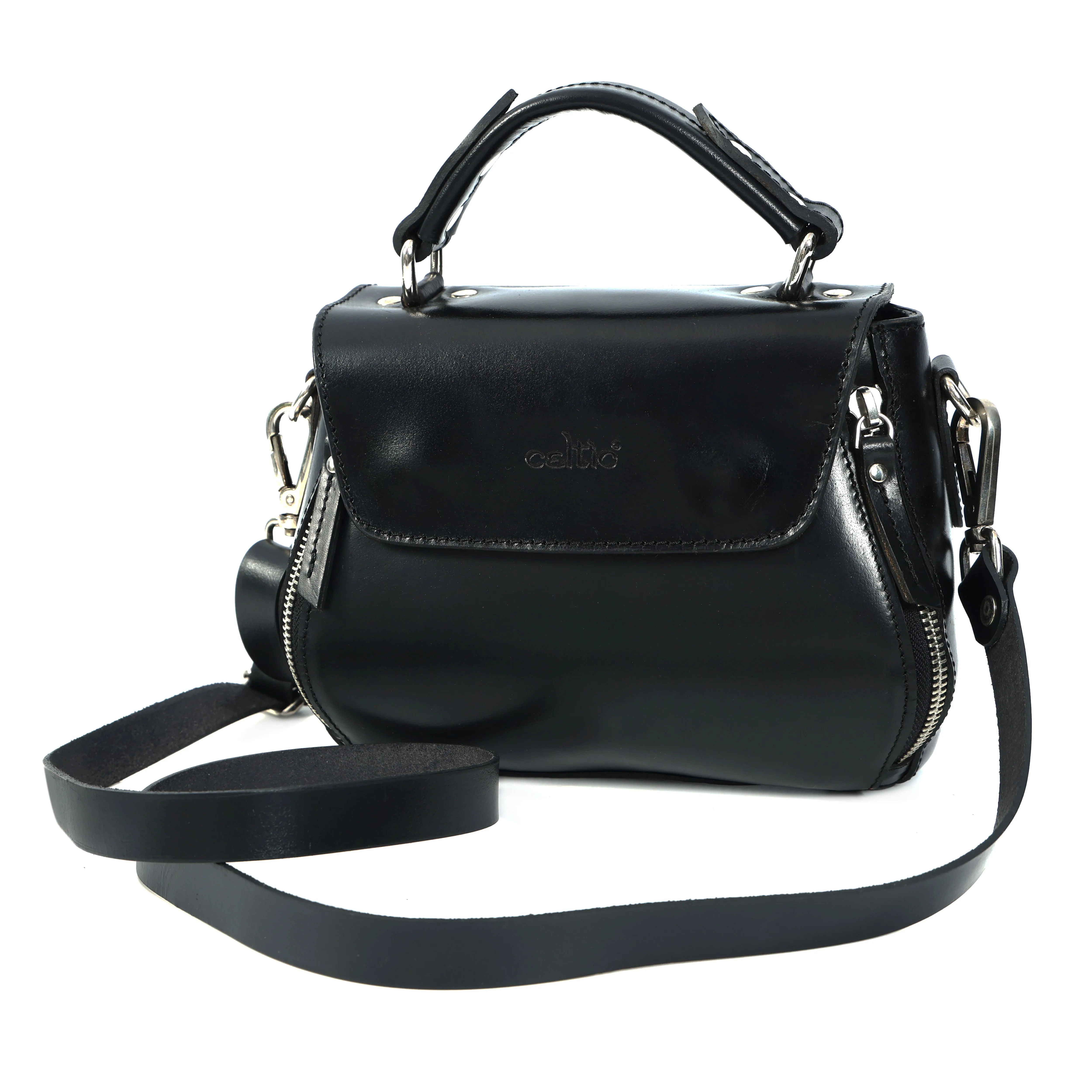 Celtic pure leather sling bag with extra storage for girls and women | Party wear, Art: BG-1568