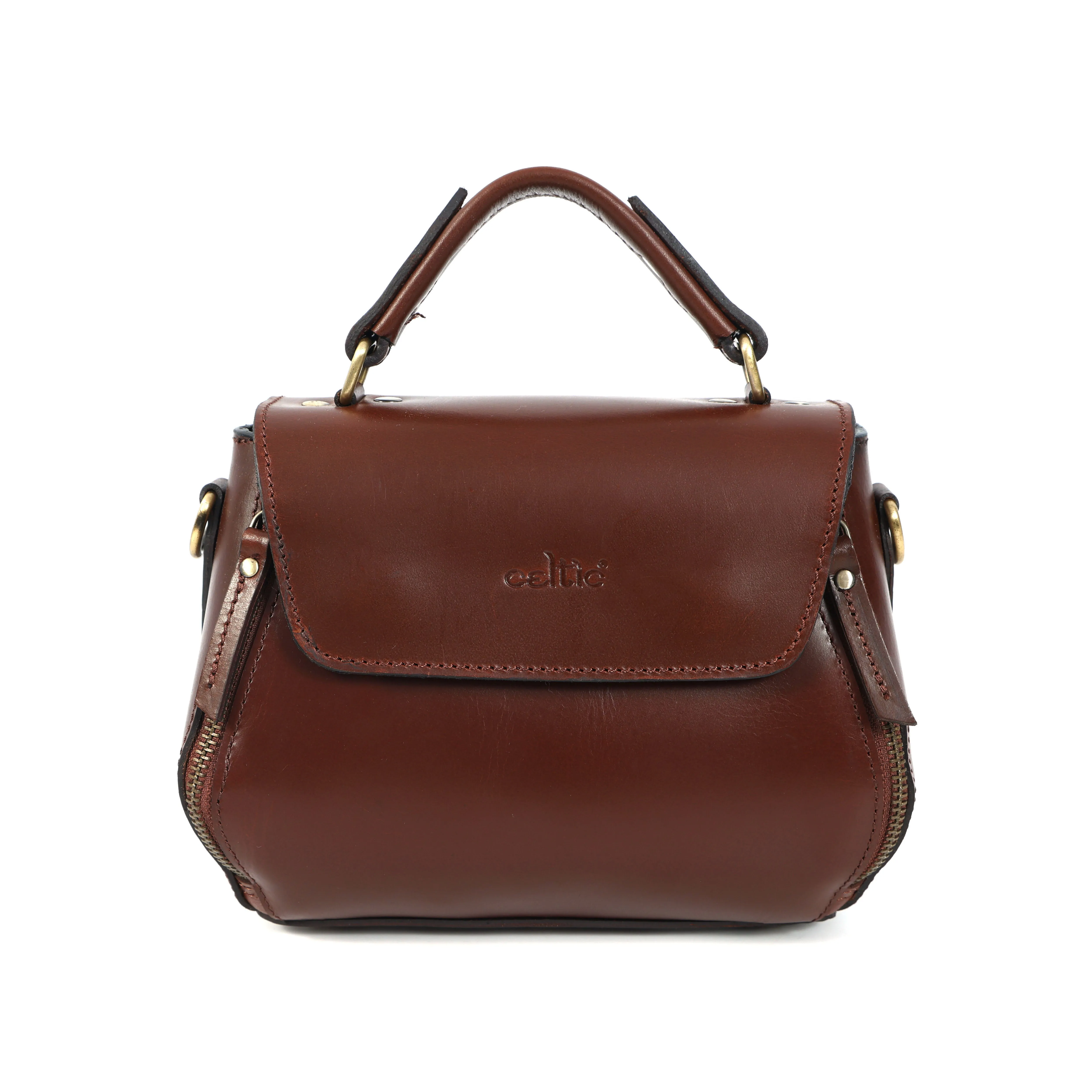 Celtic pure leather sling bag with extra storage for girls and women | Party wear, Art: BG-1568