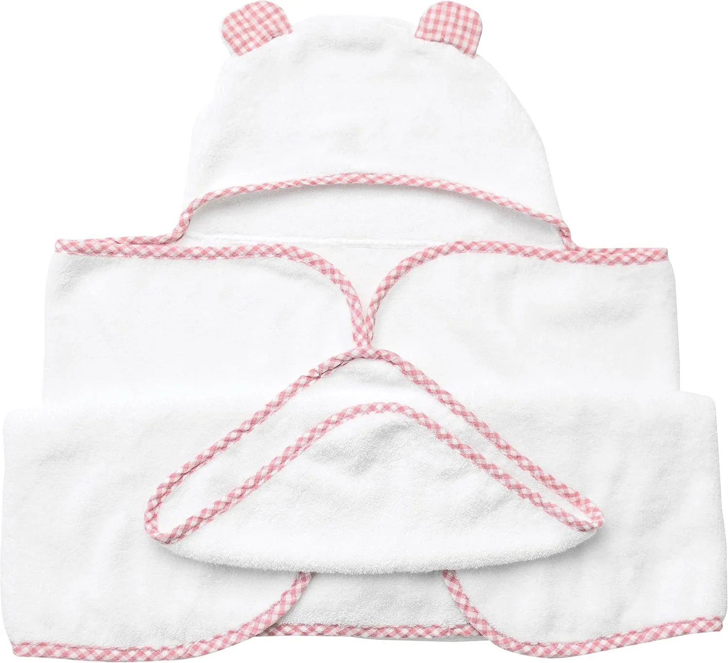 Channing & Yates Premium Boutique Hooded Baby Towels and Washcloth Set - Organic Viscose Made from Bamboo Baby Towel with Hood… (Pink Set)