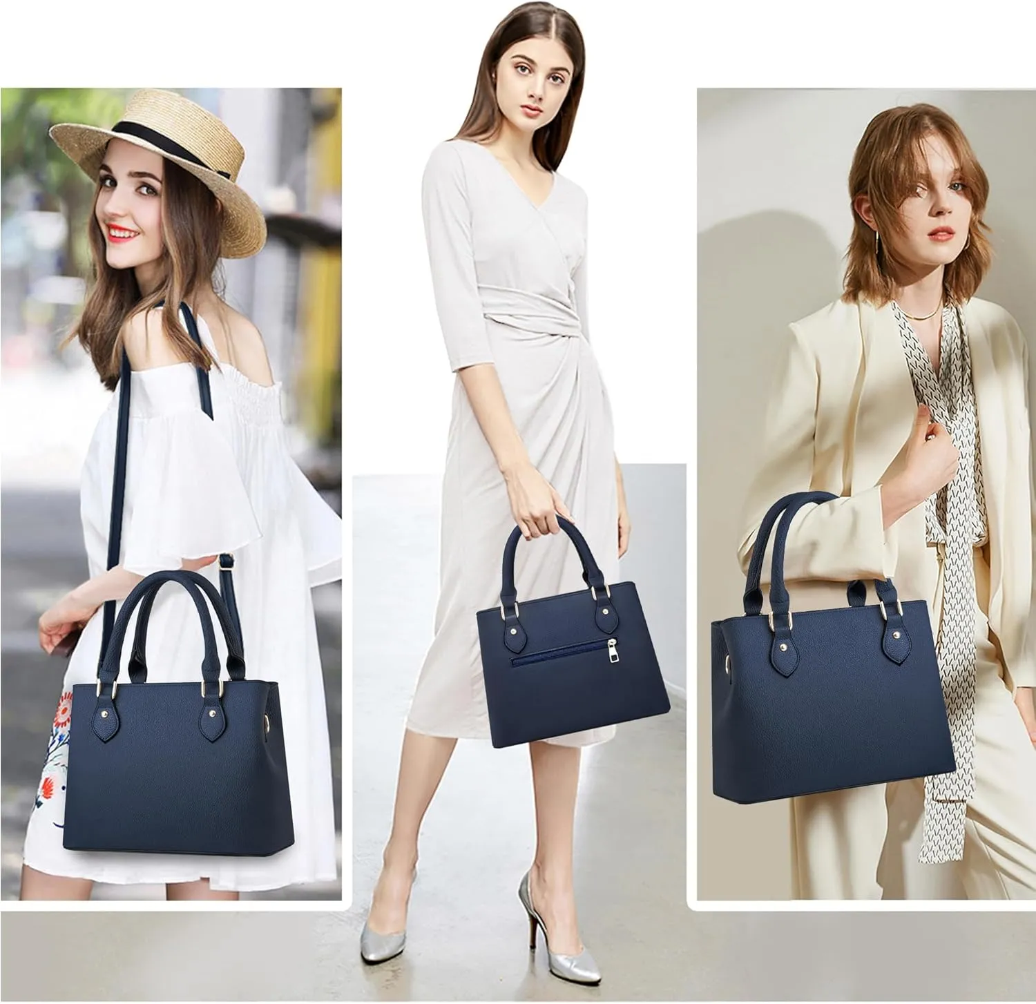 CHICAROUSAL Purses and Handbags for Women Leather Crossbody Bags Women's Tote Shoulder Bag
