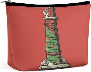 Christmas Chimney Makeup Bag for Purse Waterproof Cosmetic Bags Makeup Pouch with Zipper Travel Toiletry Bag Organizer for Women Ladies