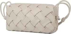 Christmas Gifts: Woven Crossbody bags for women Vegan Leather Handbags Female Messenger Bag