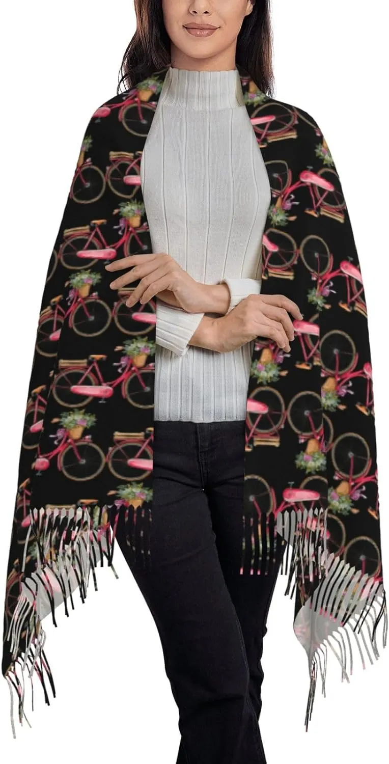 Christmas Holiday Exquisite Cashmere Tassel Scarf And Shawl Wraps Lightweight Fashion Scarf Presents For Ladies