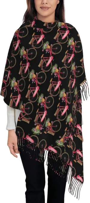 Christmas Holiday Exquisite Cashmere Tassel Scarf And Shawl Wraps Lightweight Fashion Scarf Presents For Ladies