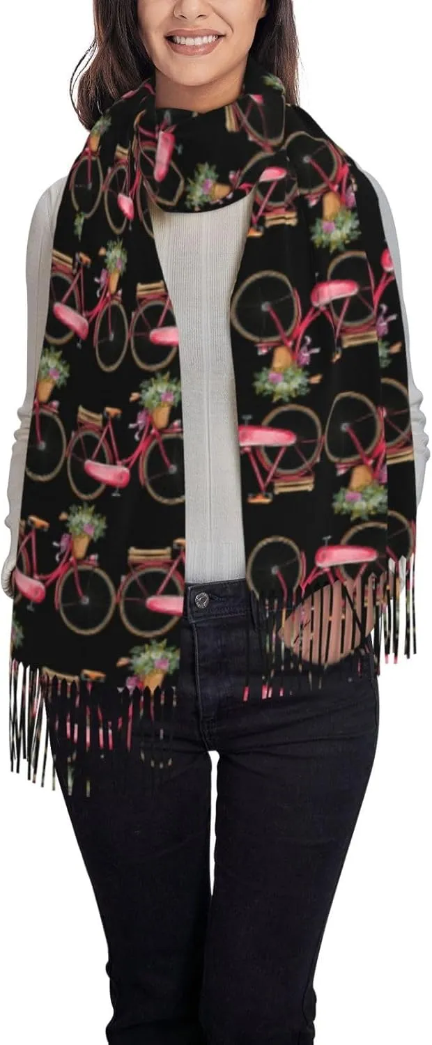 Christmas Holiday Exquisite Cashmere Tassel Scarf And Shawl Wraps Lightweight Fashion Scarf Presents For Ladies