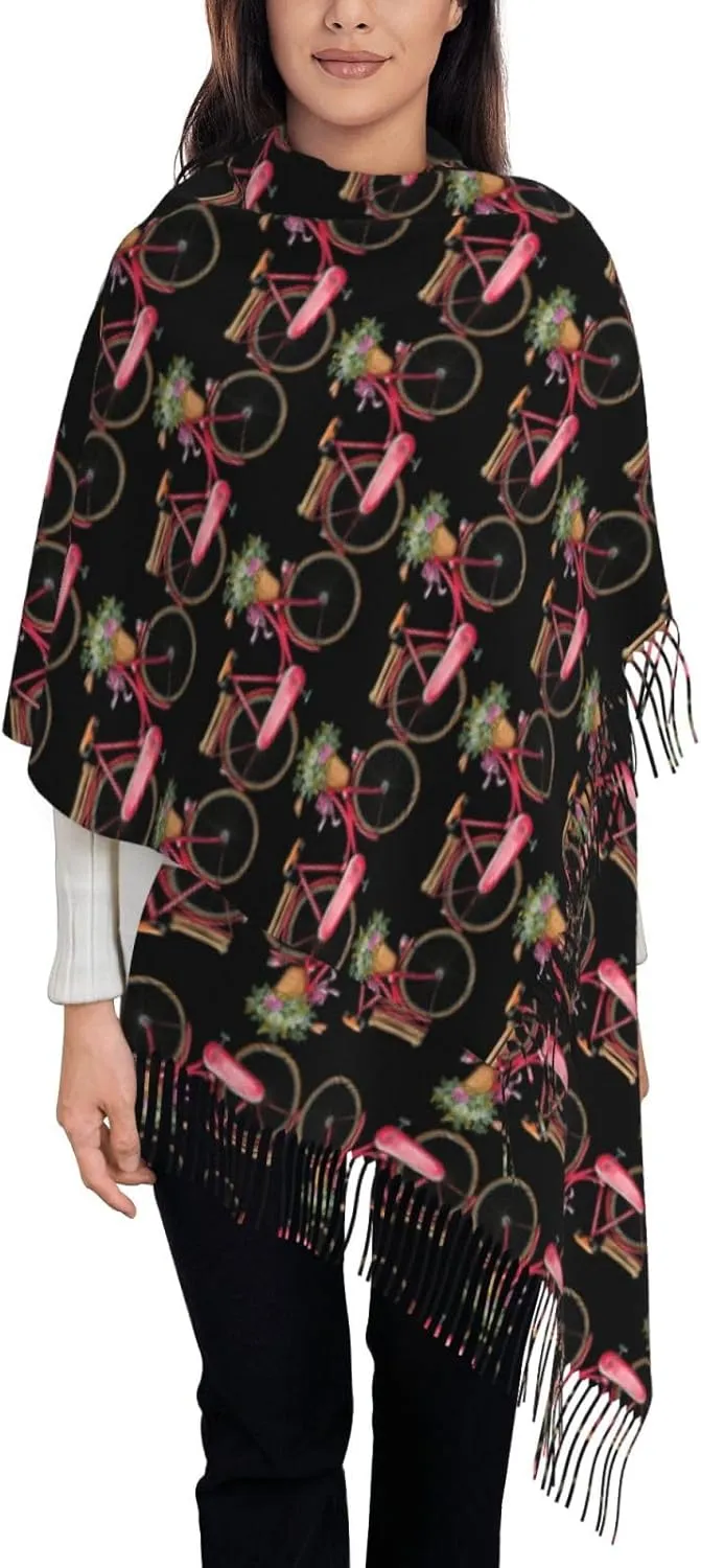 Christmas Holiday Exquisite Cashmere Tassel Scarf And Shawl Wraps Lightweight Fashion Scarf Presents For Ladies