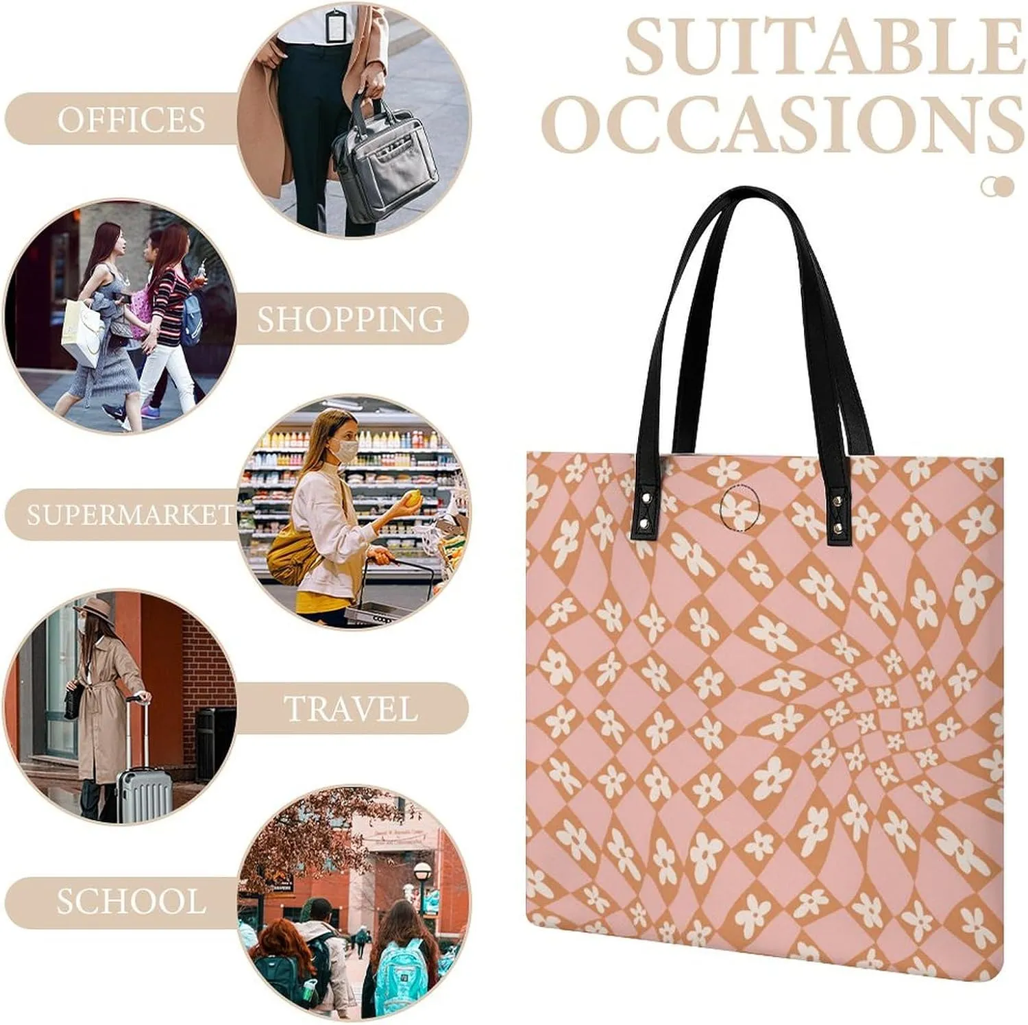 Clan MacArthur Arthur Fashionable All Printed Leather Handbag Unisex
