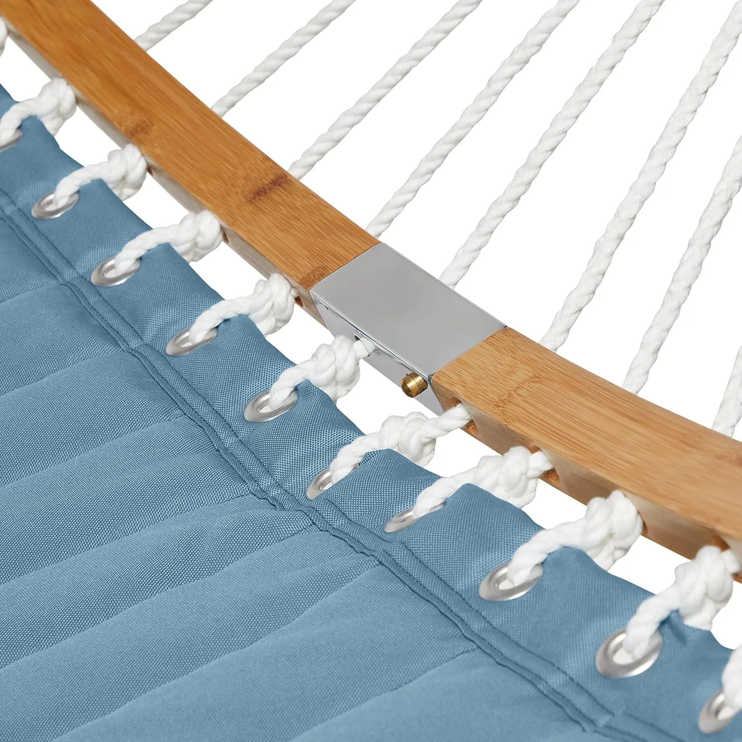 Classic Accessories Ravenna 81 x 55 Inch Quilted Double Hammock, Empire Blue