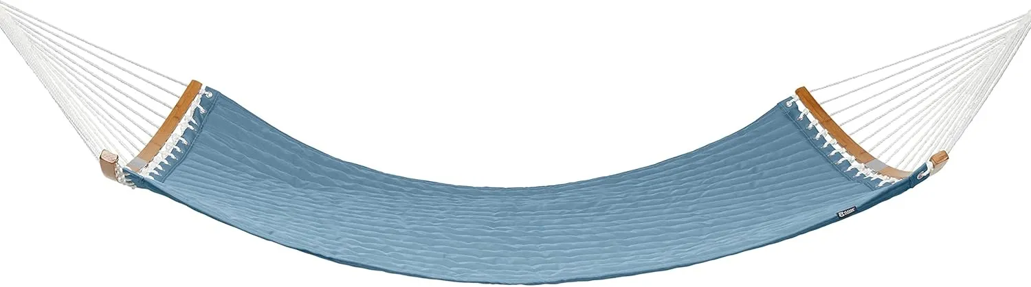 Classic Accessories Ravenna 81 x 55 Inch Quilted Double Hammock, Empire Blue