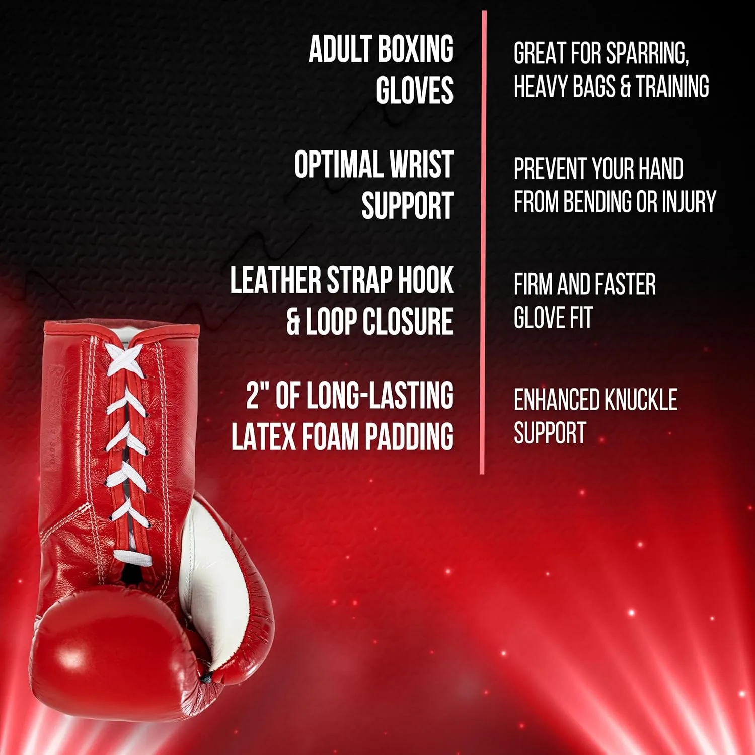 CLETO REYES Professional Competition Boxing Gloves for Men and Women, Leather and Horsehair, MMA, Kickboxing, Muay Thai, Lace Up