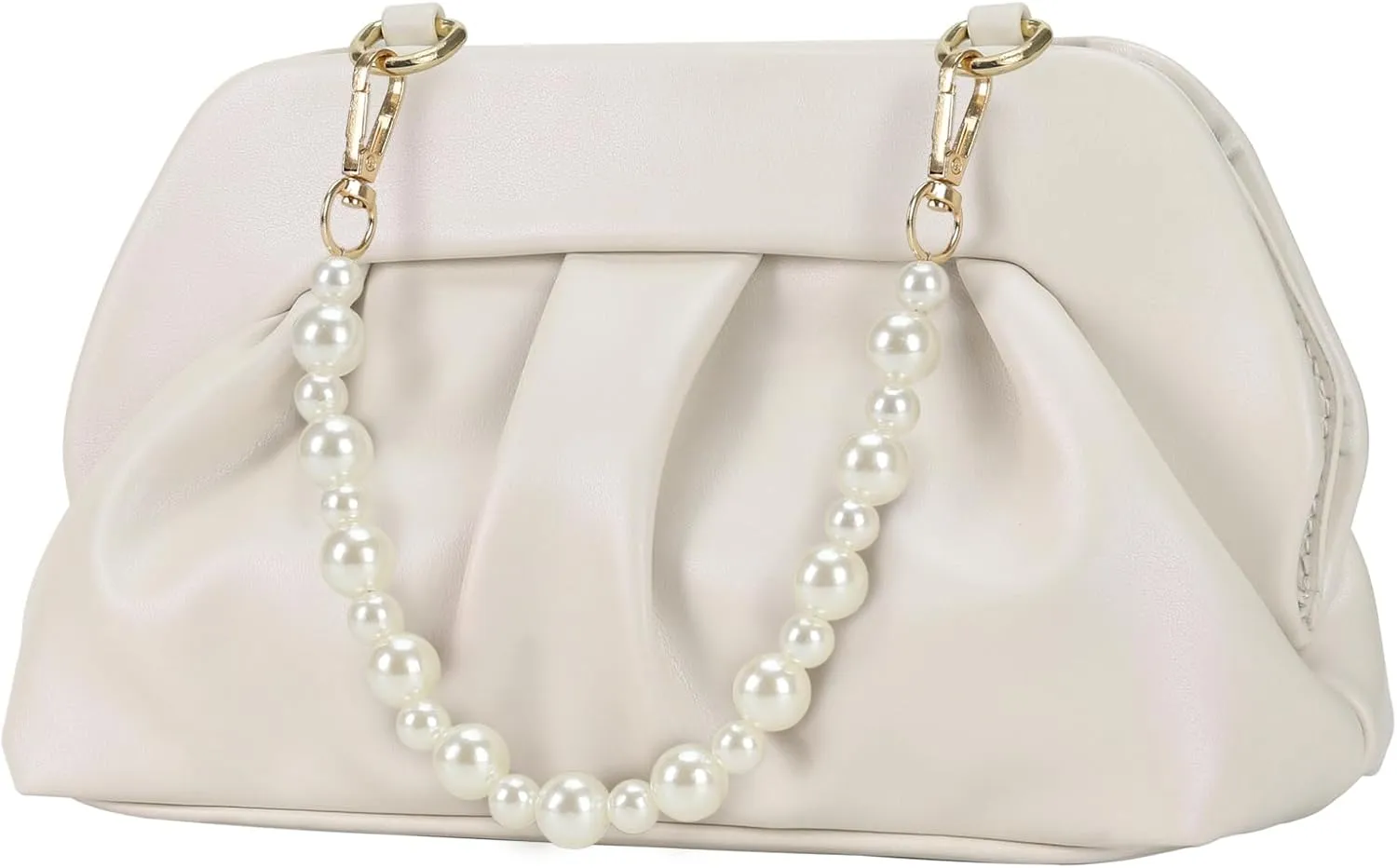 Cloud Pouch Bag Dumpling Clutch Purse Ruched Small Crossbody Shoulder Handbag