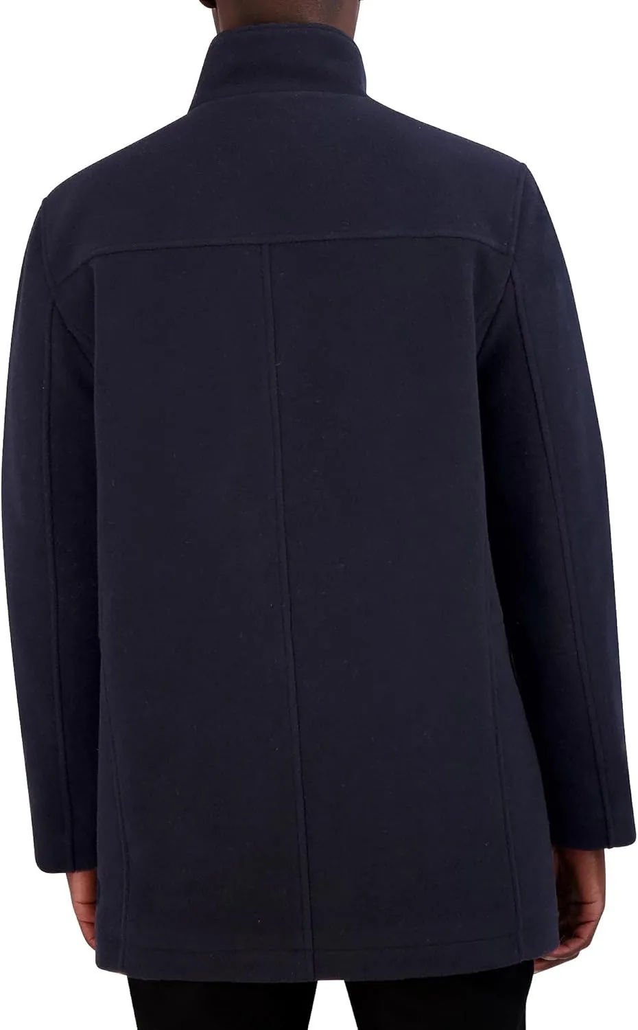 Cole Haan mens Full Zip Wool Plush Car Coat