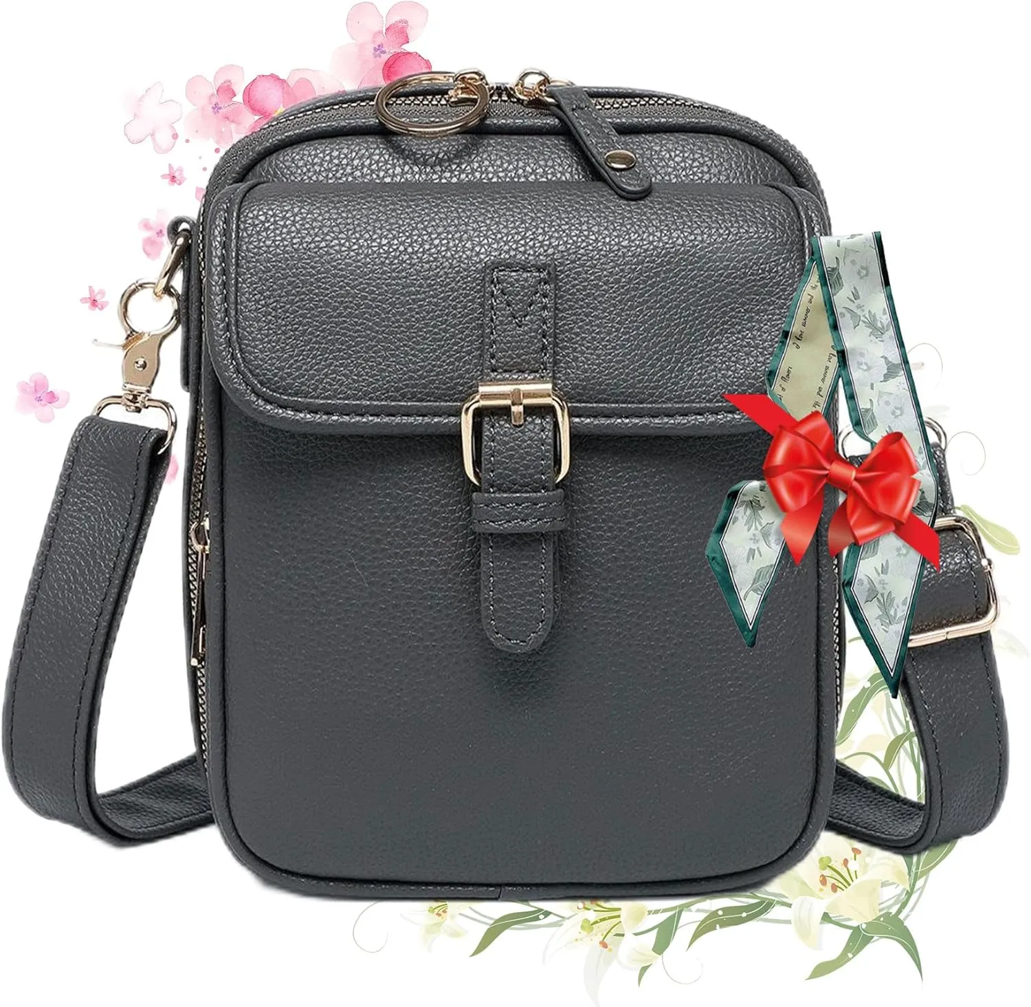 Collaboraten1 Crossbody Leather Bag, Urvash Crossbody Leather Anti Theft Bag for Women Travel
