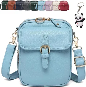 Collaboraten1 Crossbody Leather Bag, Urvashi Large Capacity Anti-Theft Vintage Bag with 10 Card Slots