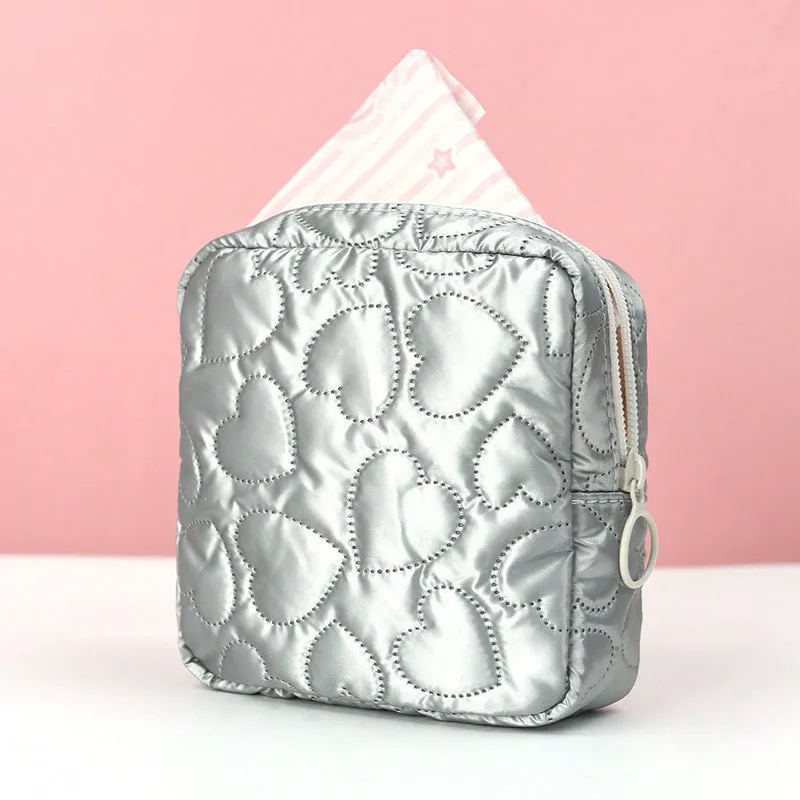 Color Cute Storage Portable Mini Leather Cosmetic Bags