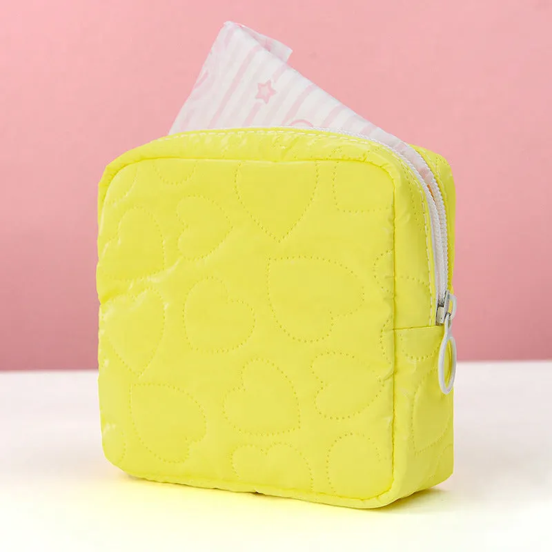 Color Cute Storage Portable Mini Leather Cosmetic Bags