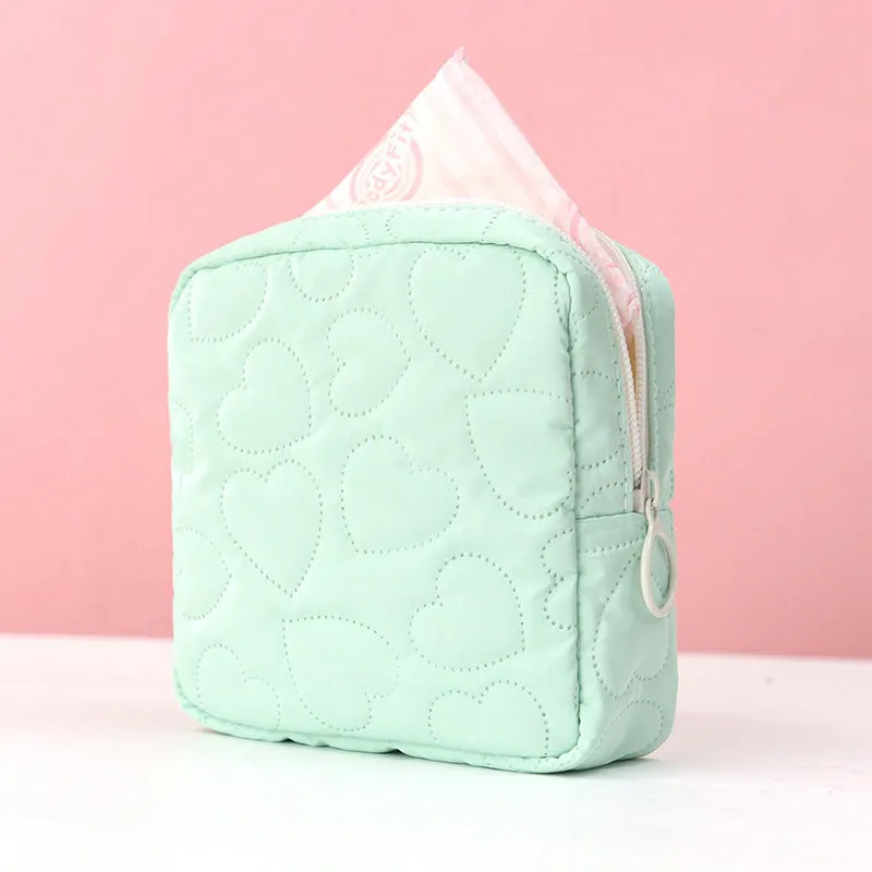 Color Cute Storage Portable Mini Leather Cosmetic Bags