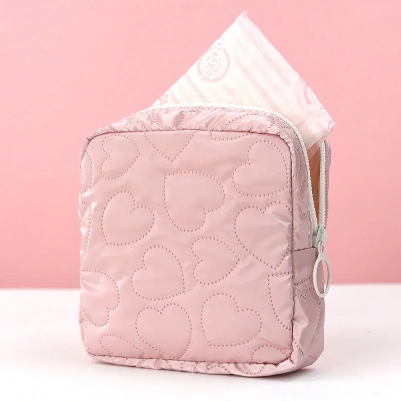 Color Cute Storage Portable Mini Leather Cosmetic Bags