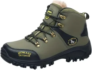 Comfortable Men's Hiking Shoes with Plush Lining, Arch Support, and Non-Slip Soles for Mountaineering and Travel