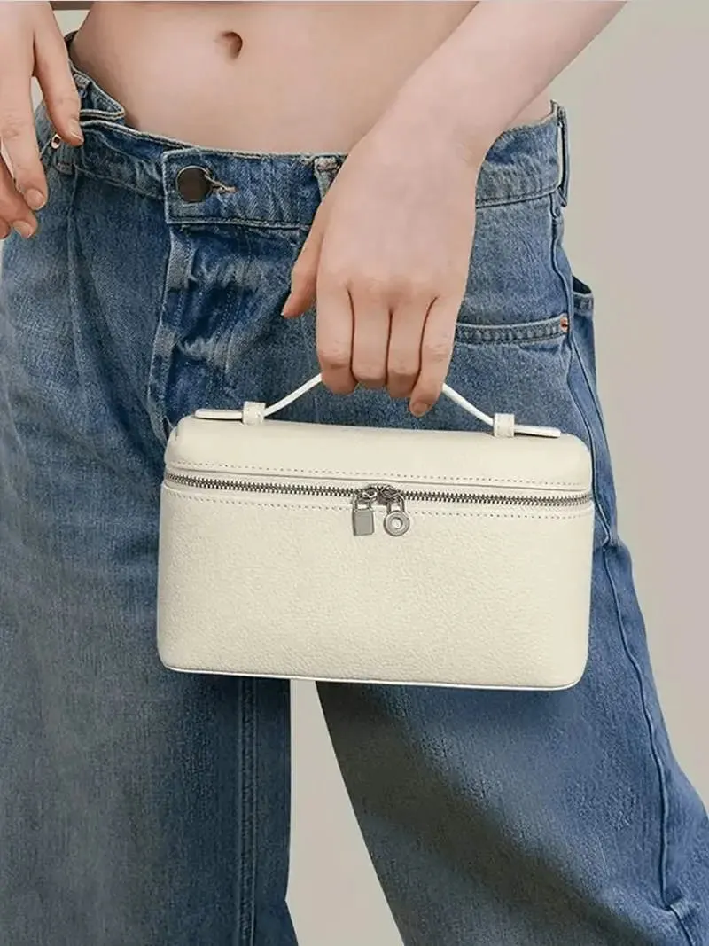 Compact Faux Leather Box Bag – Chic and Functional