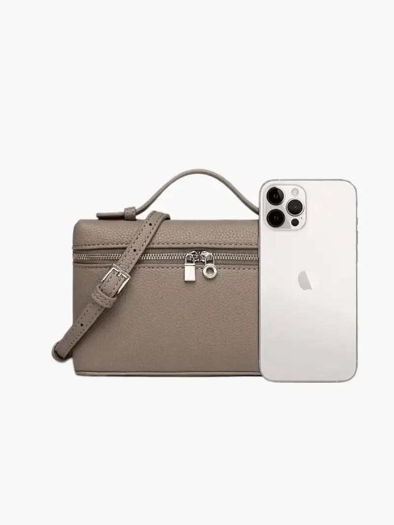 Compact Faux Leather Box Bag – Chic and Functional
