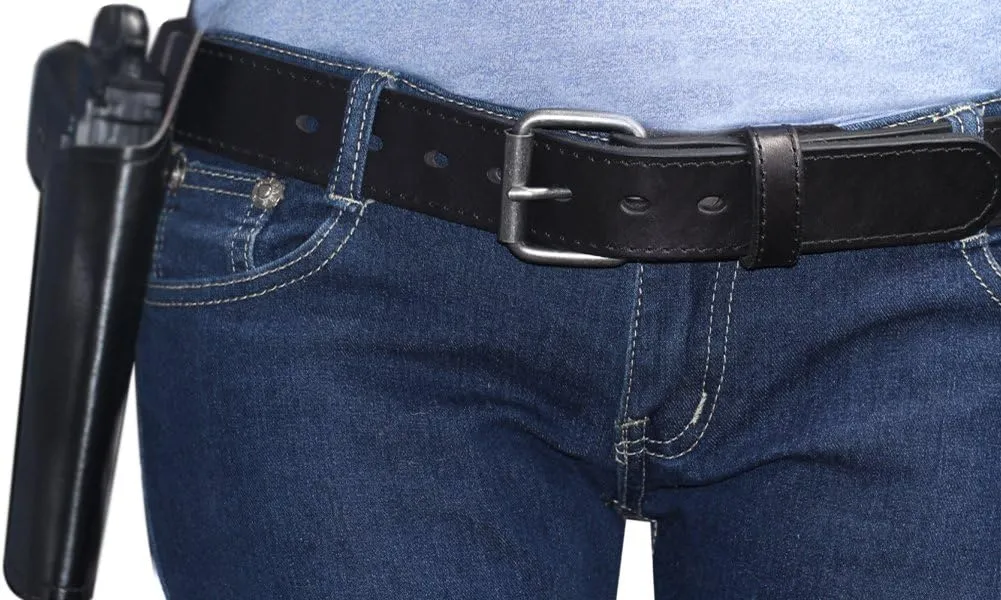 Concealed Carry CCW Leather Gun Belt 1 1/2 inch 100% Full Grain Thick Leather Belt for Gun Carry