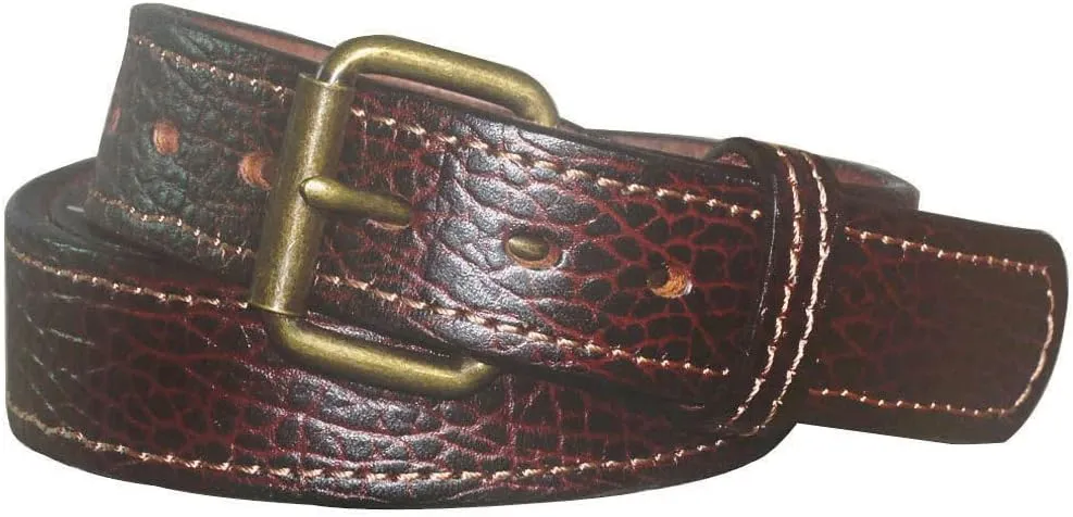 Concealed Carry CCW Leather Gun Belt 1 1/2 inch 100% Full Grain Thick Leather Belt for Gun Carry