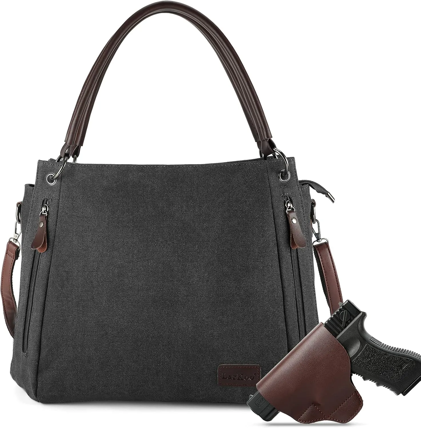 Concealed Carry Crossbody bag with removable pistol holster for women handbag Hobo purses Tote Bag