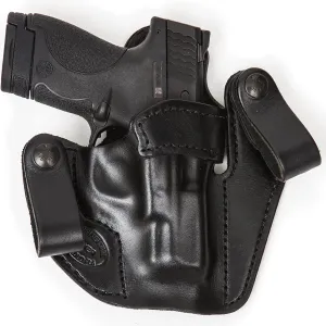 Concealed Carry Leather Gun Holster for Dan Wesson 1911 Commander 4" RH Right Hand Black Concealed Carry Xtreme Duty