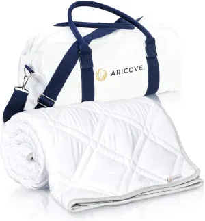 Cooling Weighted Blanket, 10 lbs, Twin Size for Adults, Luxury Heavy Blanket, Silky Soft Bamboo Viscose, 48x72 inches, Machine Washable, White