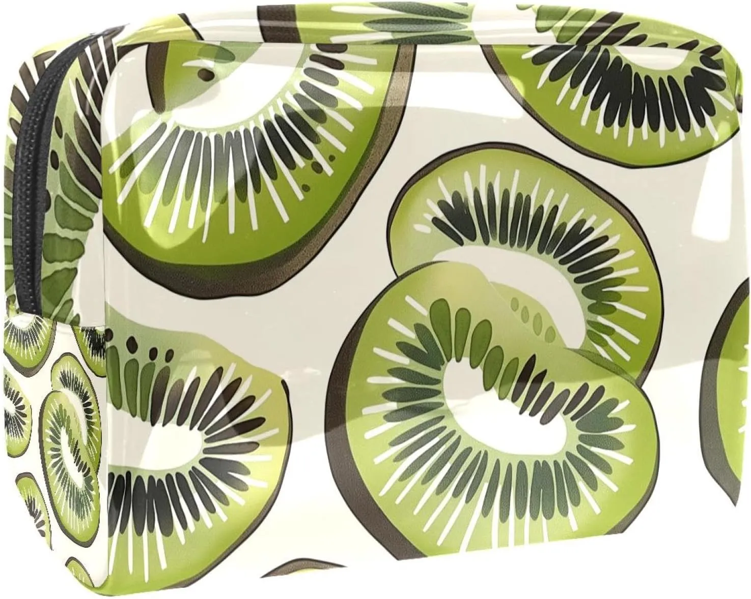 Cosmetic Bag Cartoon Kiwi Travel Makeup Bag Portable Travel Toiletry Bag Makeup Organizer Bag 7.3x3x5.1in