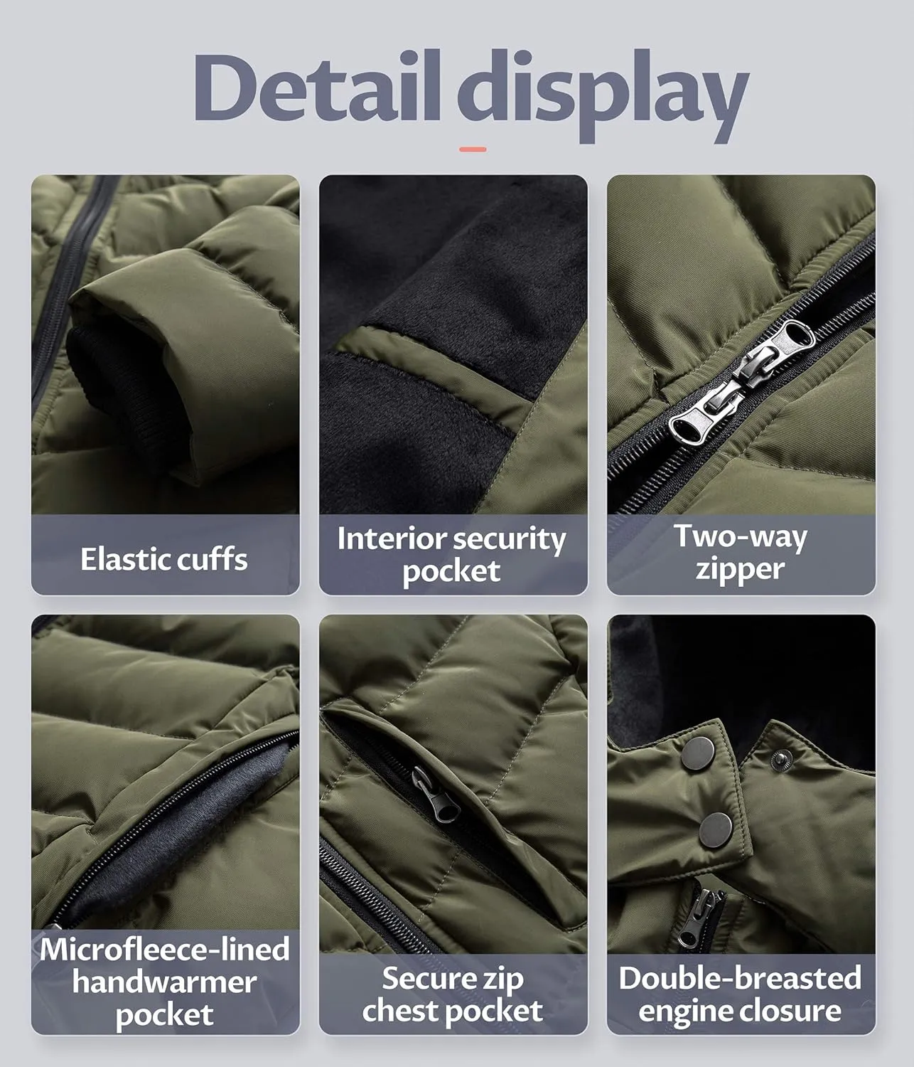 CREATMO US Women's Winter Hooded Coat Waterproof Warm Long Puffer Jacket Parka