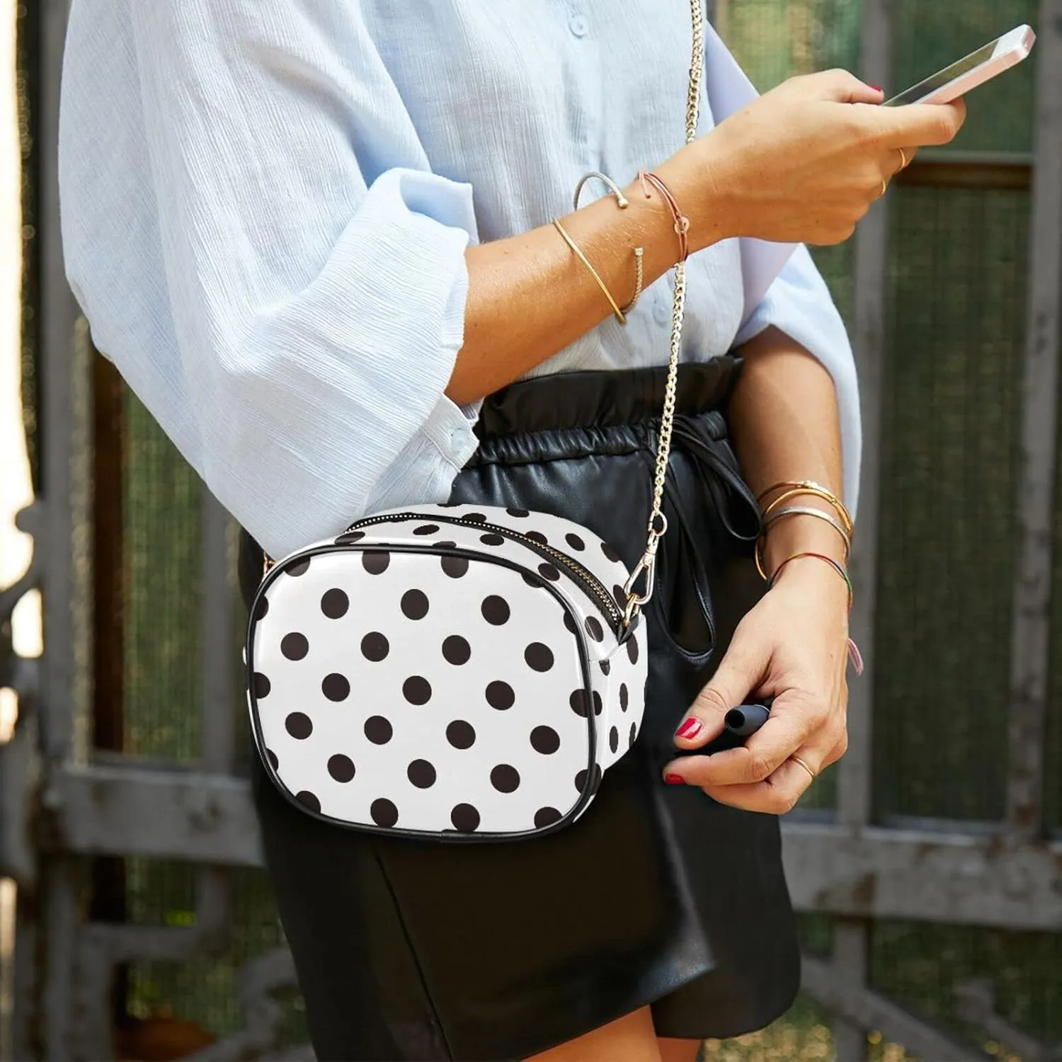 Crossbody Bag for Women Shoulder Bag with Chain Strap and Tassel