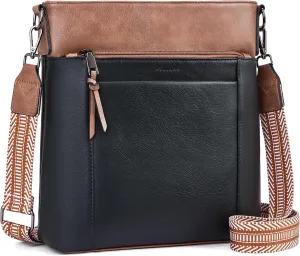 Crossbody Bags For Women Medium Crossbody Travel Purses with 4 Card Slots Leather Shoulder Handbags