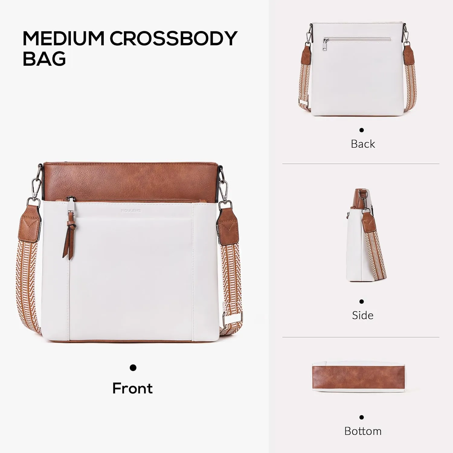 Crossbody Bags For Women Medium Crossbody Travel Purses with 4 Card Slots Leather Shoulder Handbags