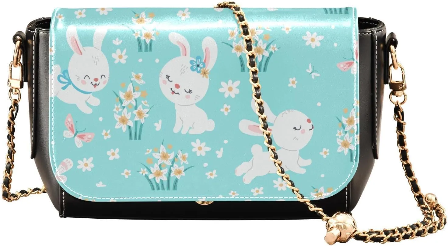 Crossbody Bags for Women Trendy Women's Black Shoulder Bag Small PU Leather Flap Cross Body Bag Handbags
