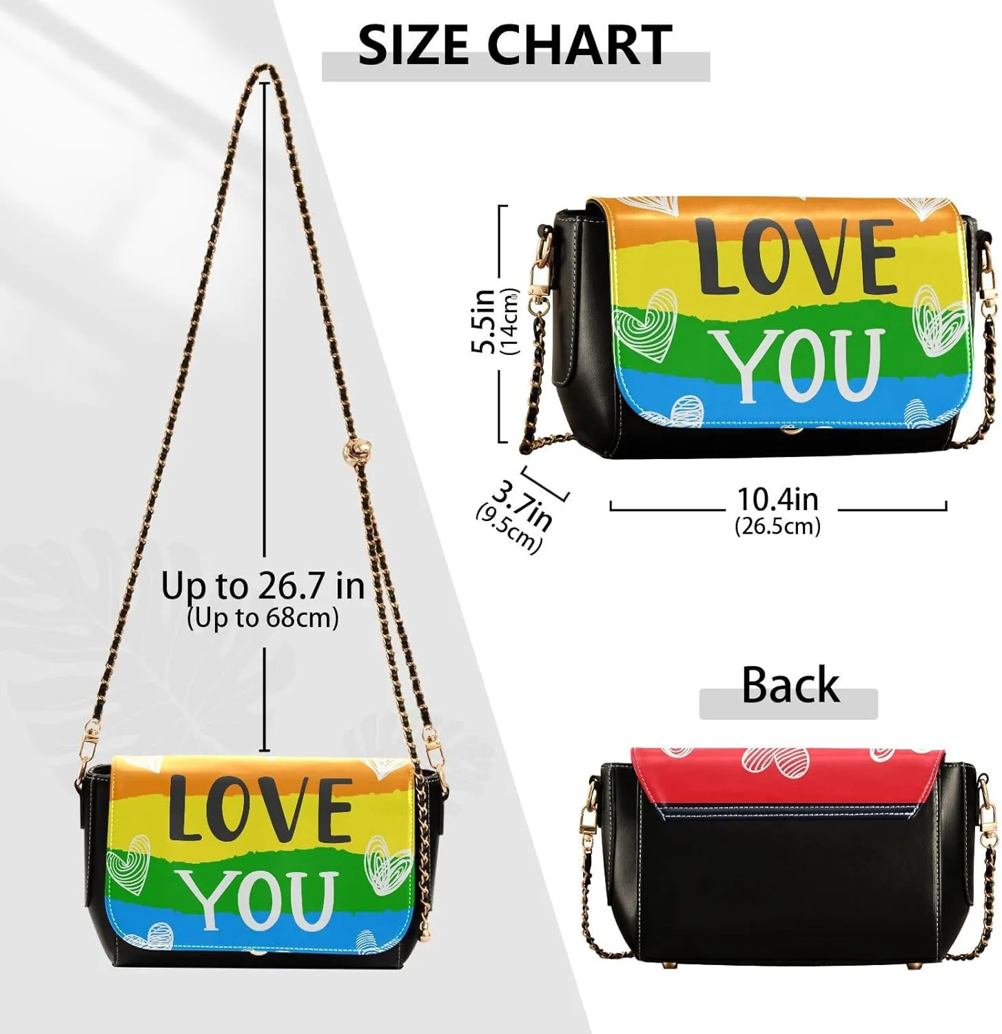 Crossbody Bags for Women Trendy Women's Black Shoulder Bag Small PU Leather Flap Cross Body Bag Handbags
