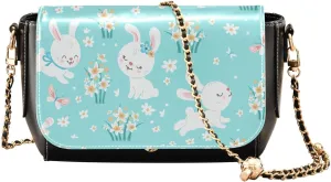 Crossbody Bags for Women Trendy Women's Black Shoulder Bag Small PU Leather Flap Cross Body Bag Handbags
