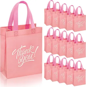 DECHISY 36Pcs Thank You Gift Bags, Reusable Gift Bags,Thank You Bags with Handles for Business, Wedding, Graduations,Party Favors (10x8x4 Inch)
