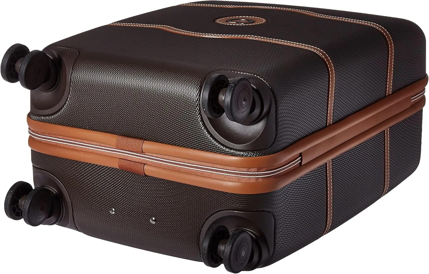 DELSEY PARIS Chatelet Hard  Hardside Luggage with Spinner Wheels, Chocolate Brown, Carry-on 21 Inch