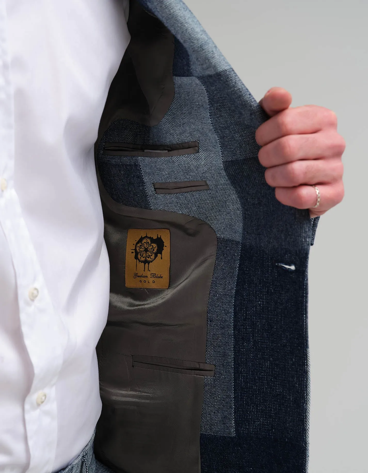 Denim Check Suit