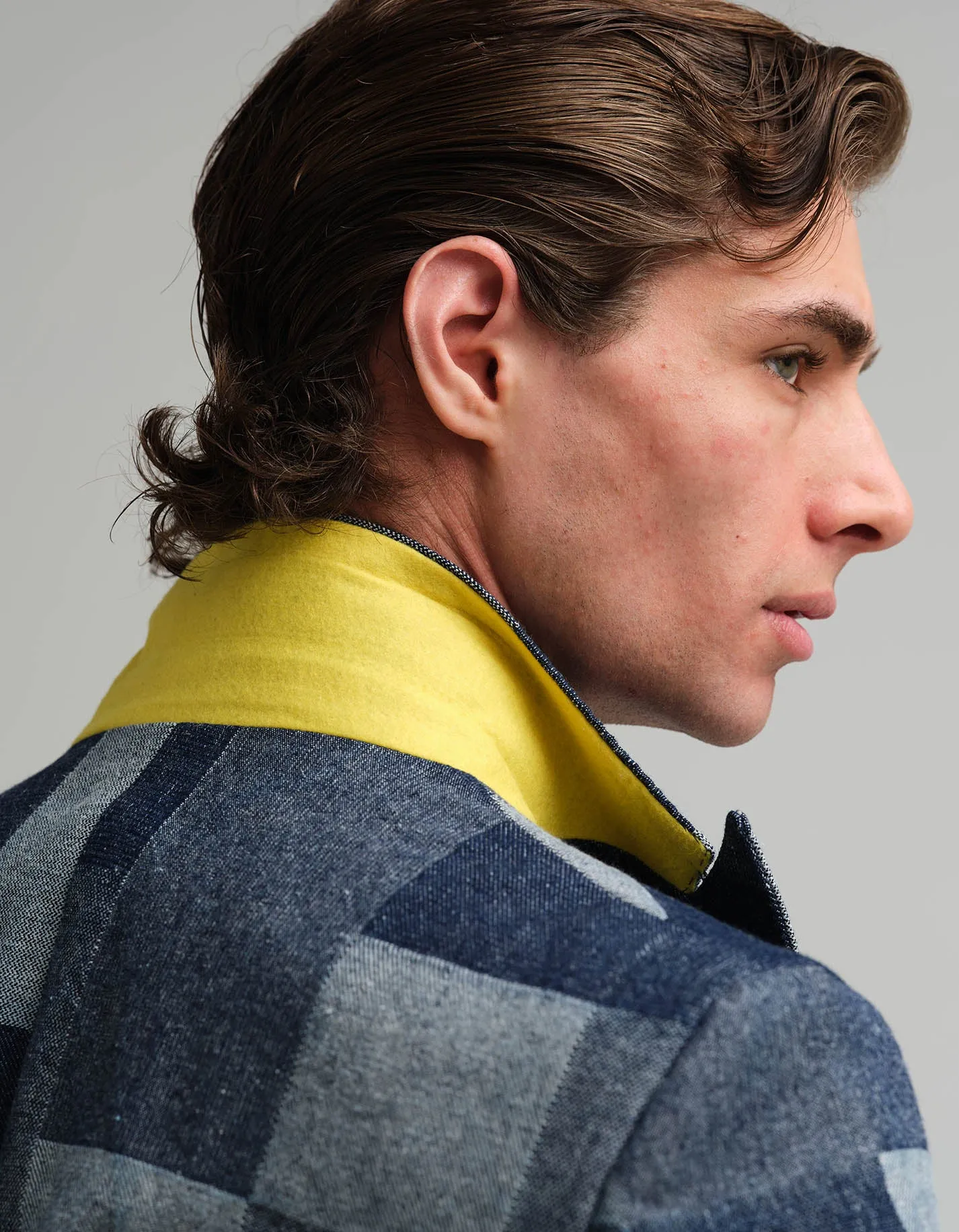 Denim Check Suit