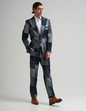 Denim Check Suit
