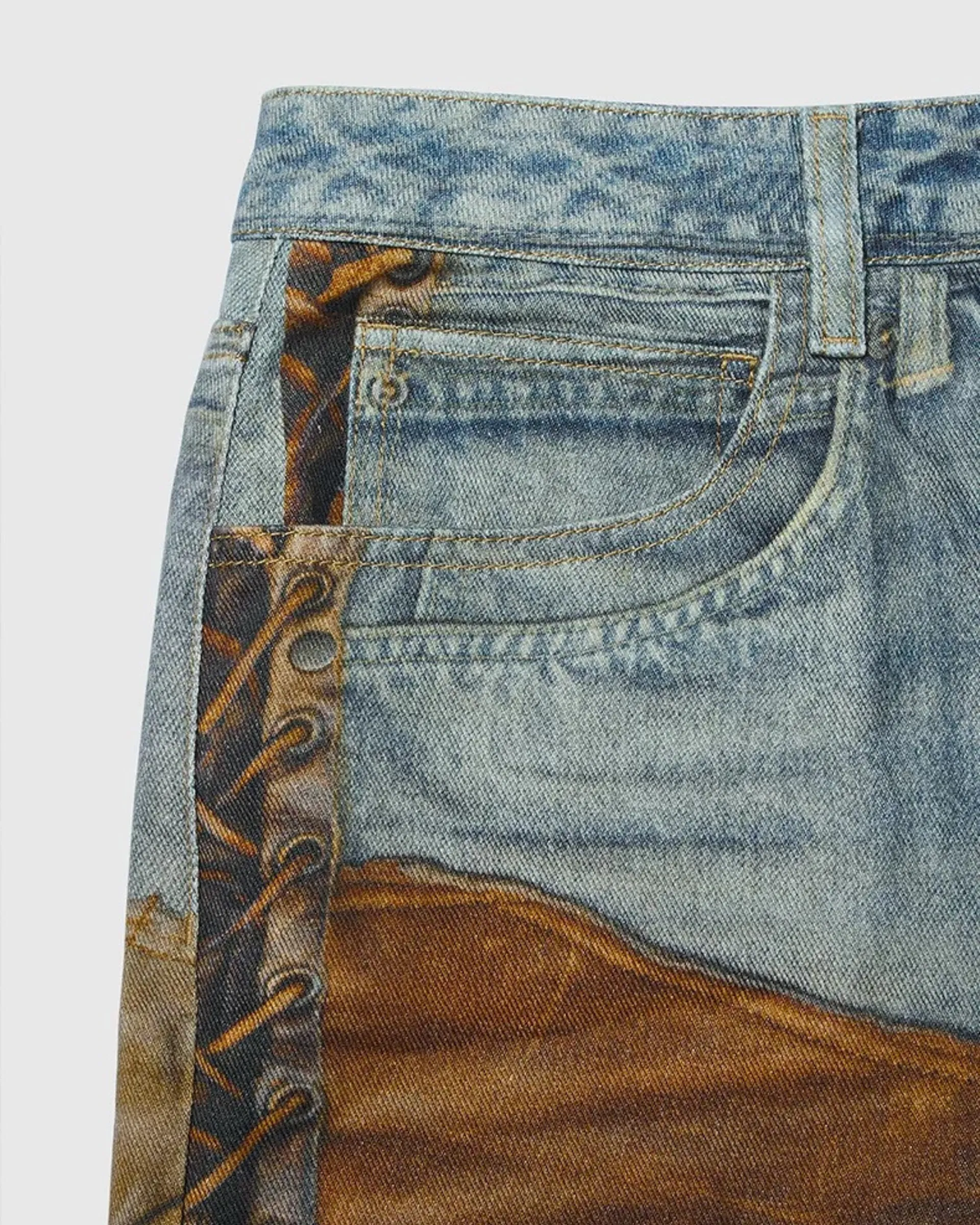 Denim Painted Multi Patch