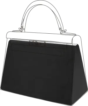 DGAZ Purse Pillow Shaper Insert for Hermes Kelly Bags, Silky Pillow Shaper for Luxury Handbags(Black,Pochette)