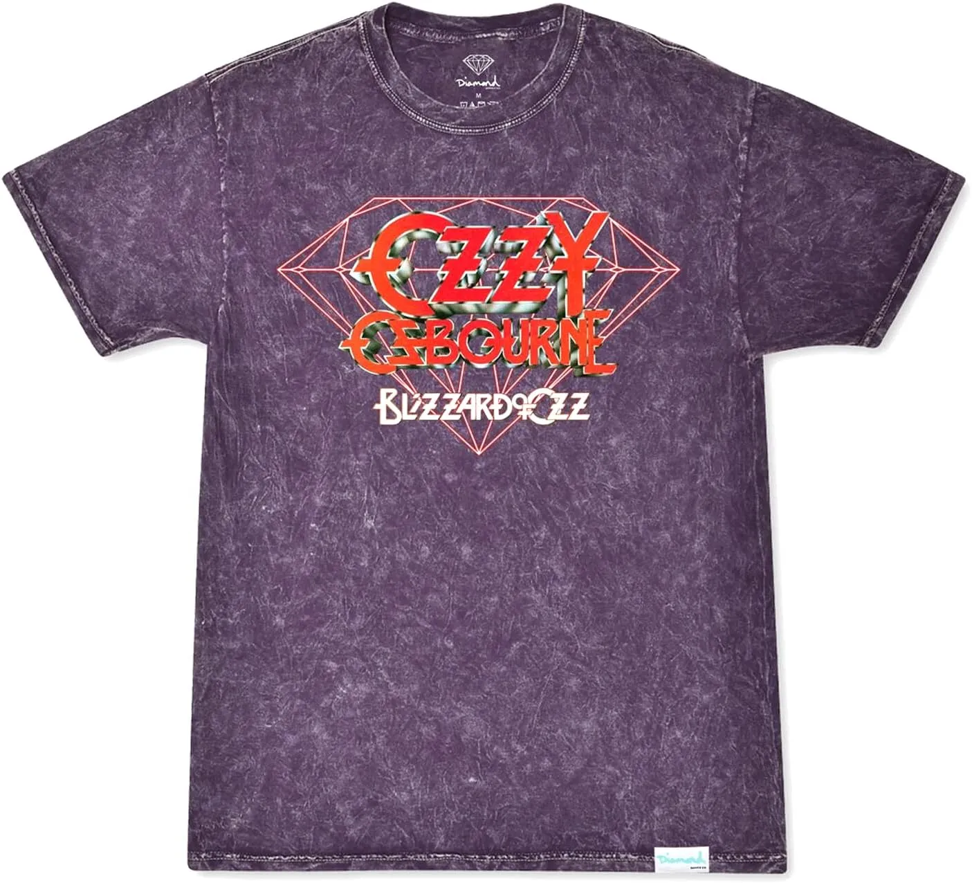 Diamond Supply Co. X Ozzy Shirt Ozzy Mineral Wash Purple